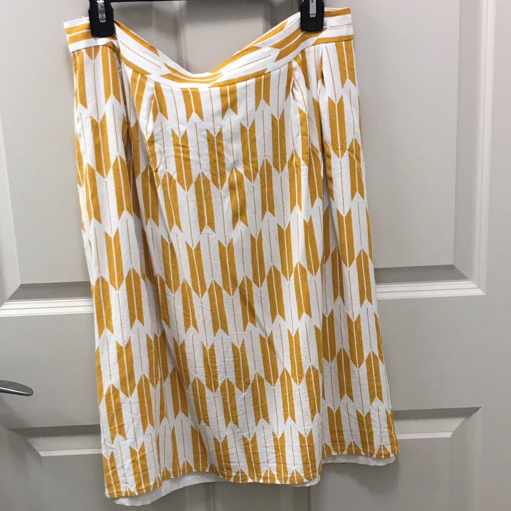 Pendleton Yellow and White Skirt